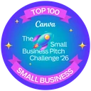Canva Top 100 Small Business badge